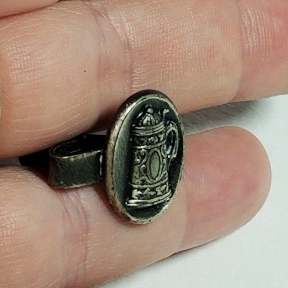 Relisted - Vintage beer stein tie clip silver tone - Picture 7 of 12